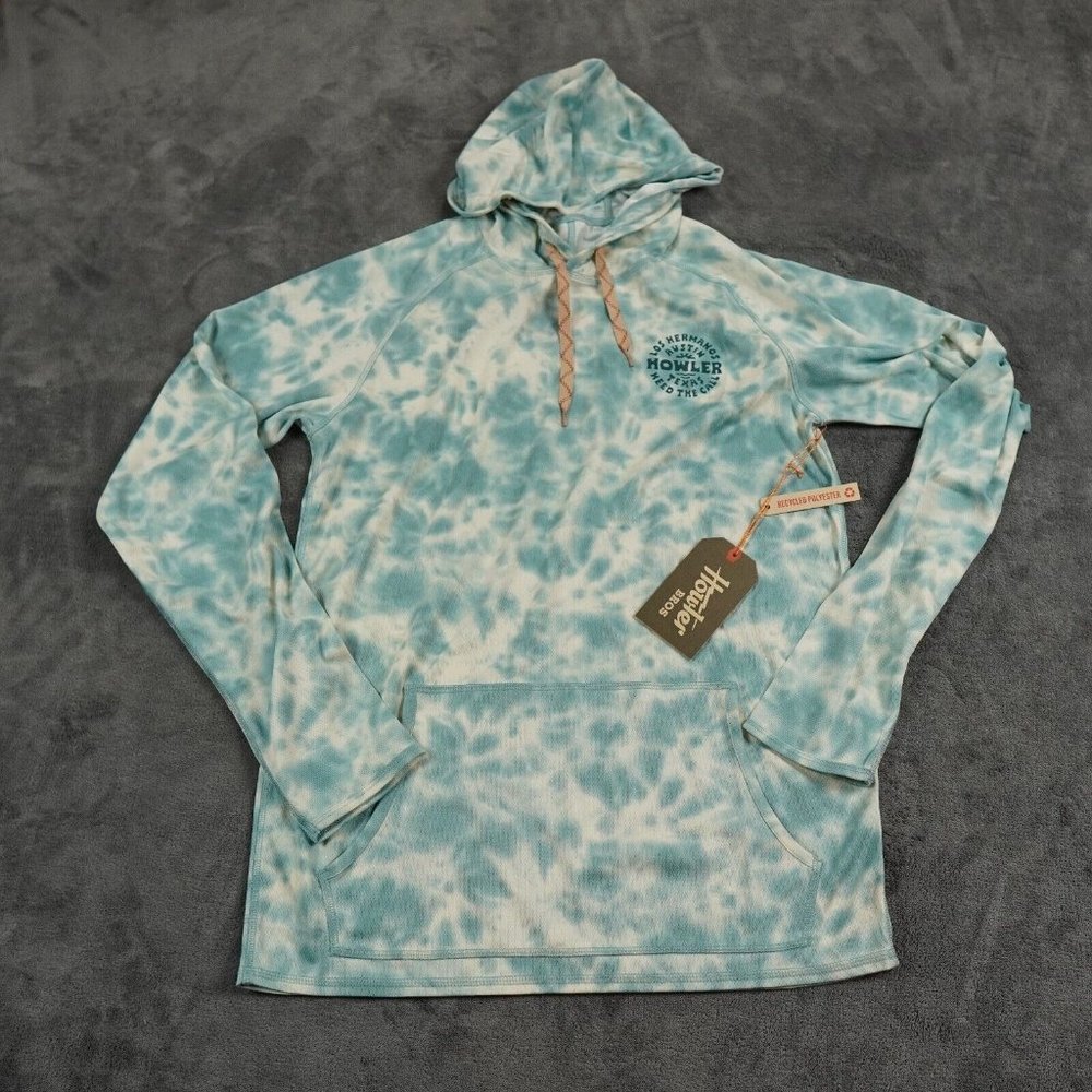 Howler Brothers Blue Tie-Dye Hoodie.  Worm once, no longer has tags.